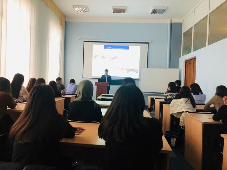 Guest lecture by CISP Director on lethal autonomous weapon systems at KAZGUU University named after M.S. Narikbaev