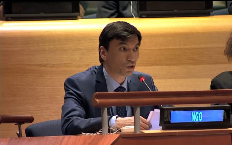 Director of the Center for International Security and Policy, Alimzhan Akhmetov, delivered a statement on behalf of the International Campaign to Abolish Nuclear Weapons