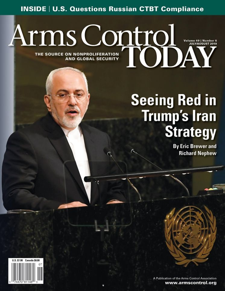 Arms Control Today, News in Brief, July-August, 2019